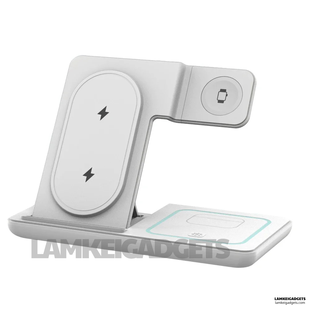 3-in-1 Wireless Charging Dock™ - Fast Charge, Clean Desk, Smart LED