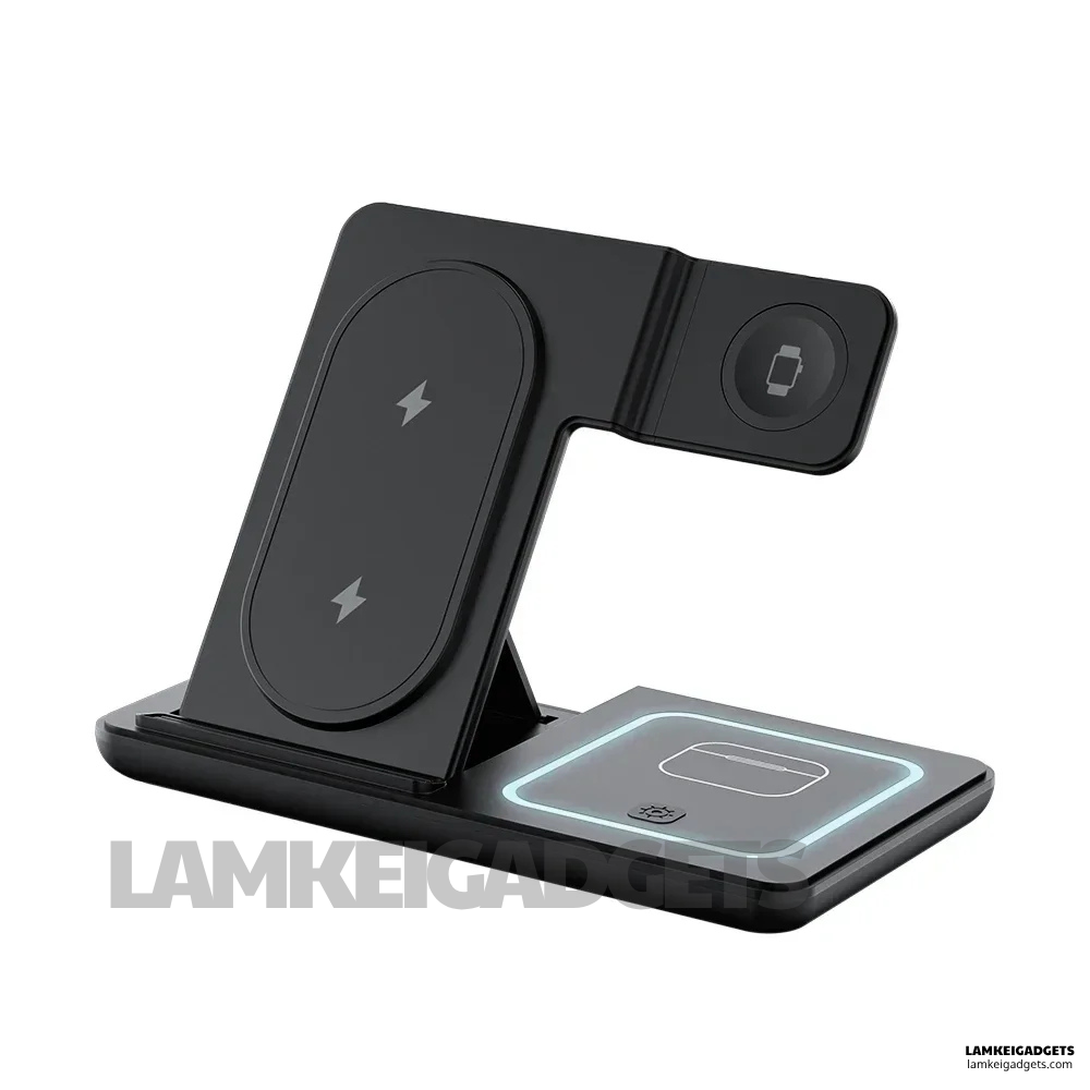 3-in-1 Wireless Charging Dock™ - Fast Charge, Clean Desk, Smart LED