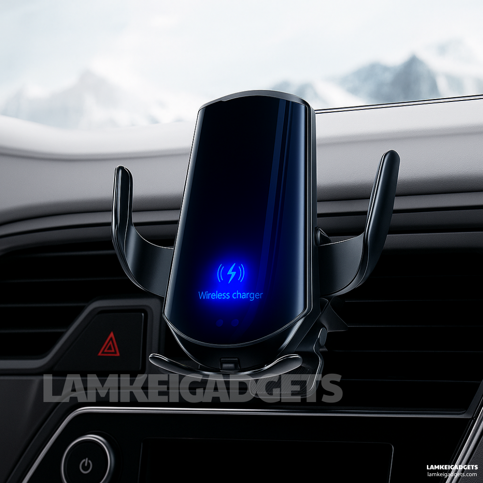 Smart Magnetic Wireless Car Charger™ – Auto Lock, Fast 15W Charging