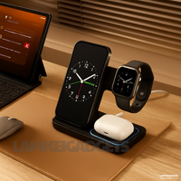 3-in-1 Wireless Charging Dock™ - Fast Charge, Clean Desk, Smart LED