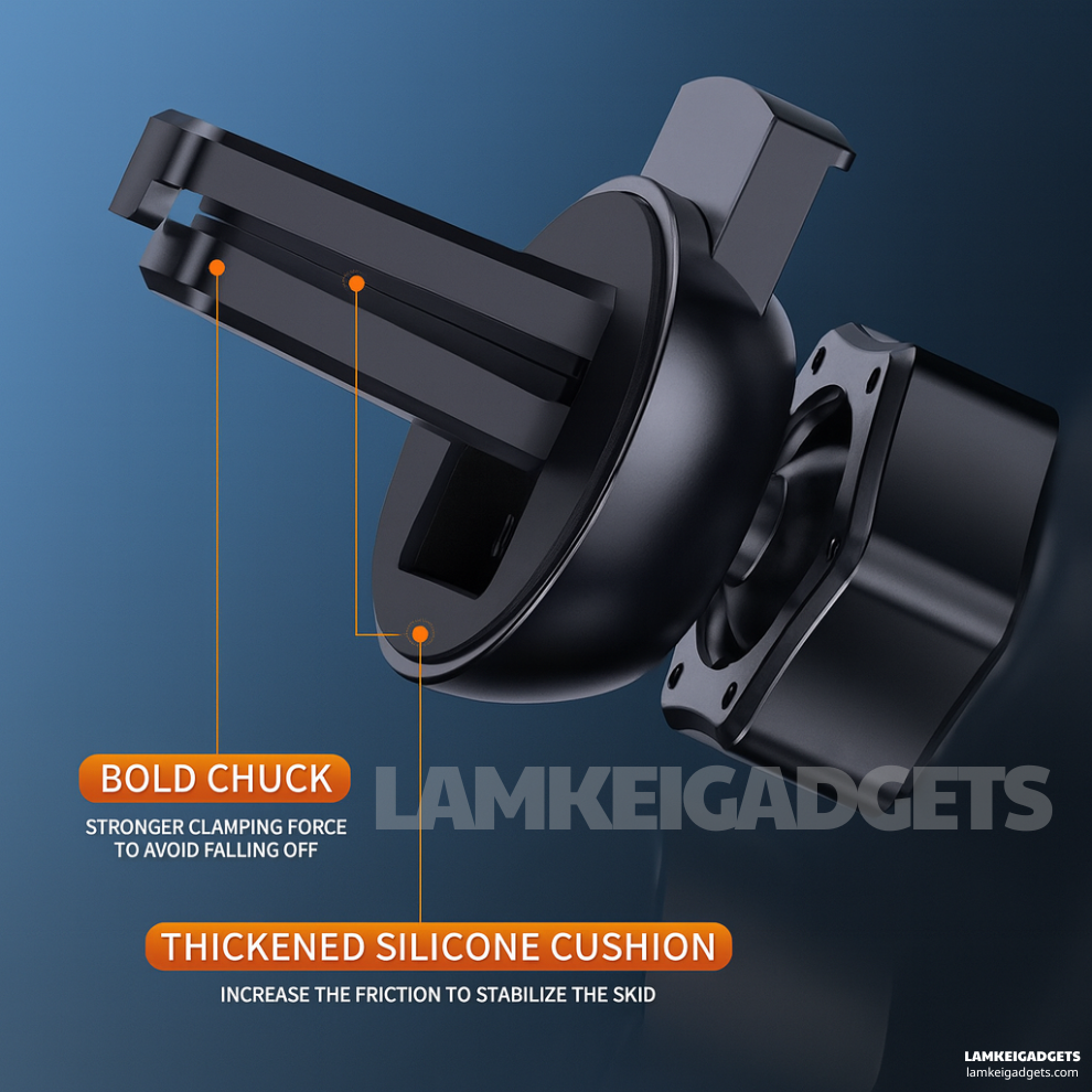 Smart Magnetic Wireless Car Charger™ – Auto Lock, Fast 15W Charging