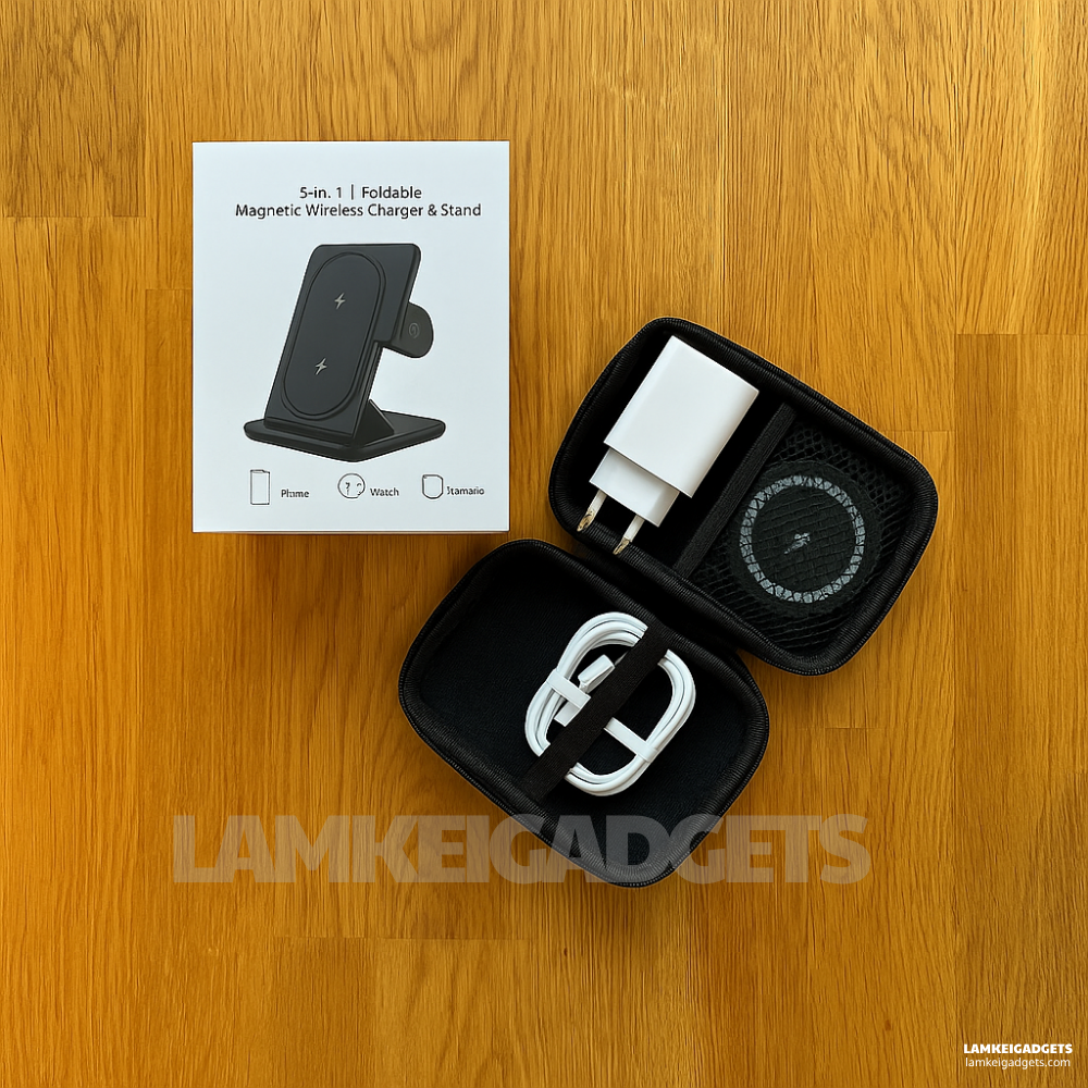 3-in-1 Wireless Charging Dock™ - Fast Charge, Clean Desk, Smart LED