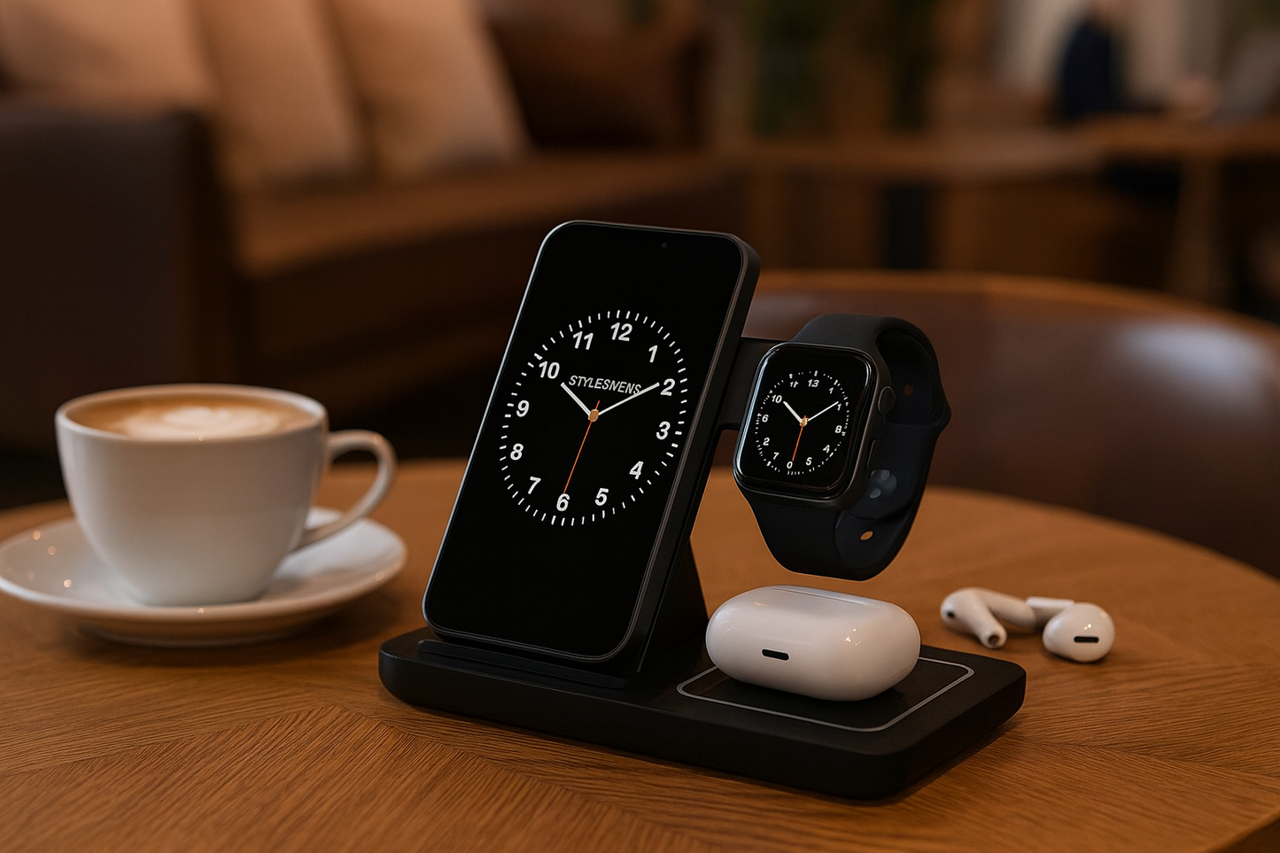 3-in-1 Wireless Charging Dock™ - Fast Charge, Clean Desk, Smart LED