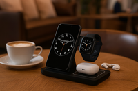 3-in-1 Wireless Charging Dock™ - Fast Charge, Clean Desk, Smart LED